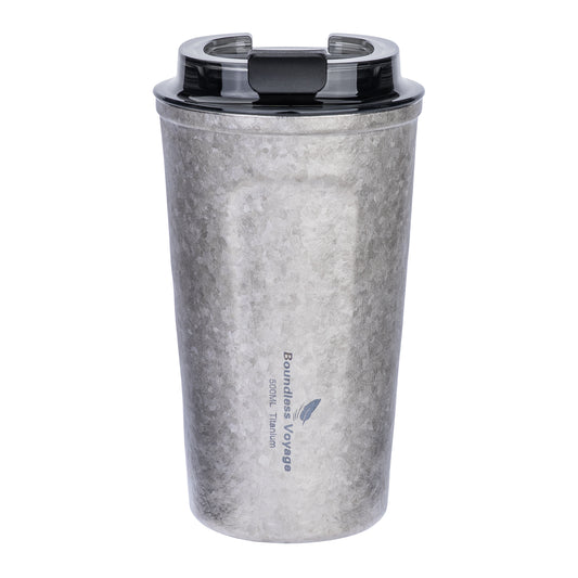 Boundless Voyage Titanium Insulated Drinking Cup Double Wall Vacuum Travel Coffee Tea Water Mug Ti3235D