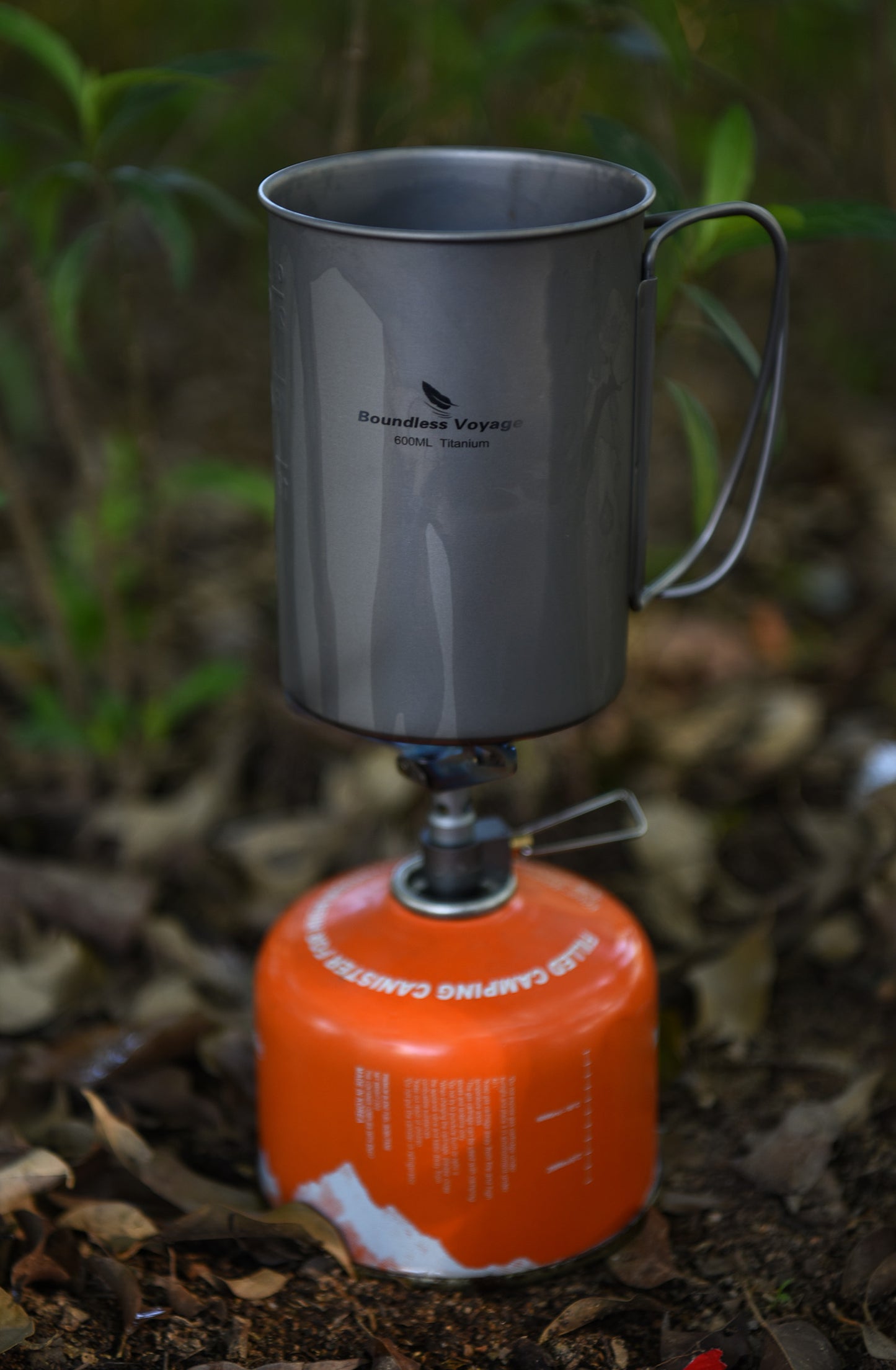 Boundless Voyage Pure Titanium Cup with Flat Lid | Ultralight Portable Coffee Tea Wine Mug, Outdoor Tableware for Backpacking Hiking Camping Picnic Ti3049D