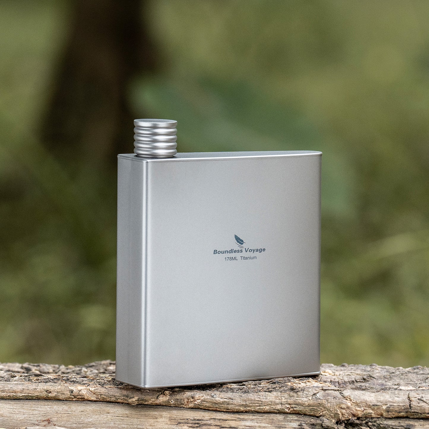Boundless Voyage Titanium Flask 178ml- Ultralight & Durable Camping Essential - Flavor-Resistant Flask Bottle for Whiskey Vodka Wine Outdoor Travel Equipment 3080D