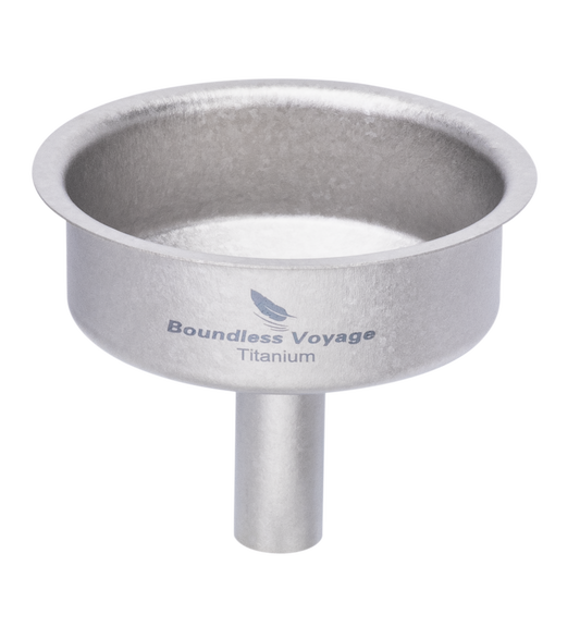 Boundless Voyage Titanium Funnel Flagon Accessories Multi-use Kitchen Funnel for Transferring Liquid, Fluid, Cooking Oils, Jam & Powder Ti3075D/Ti3076D