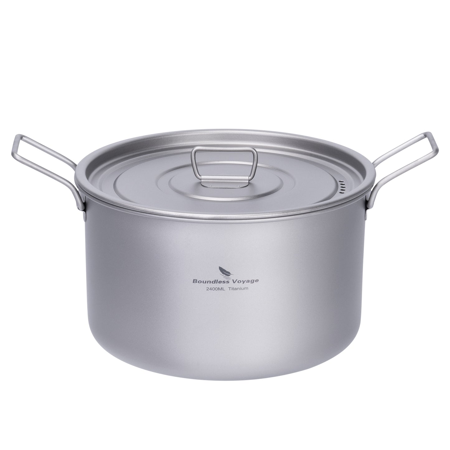 Boundless Voyage Lightweight Titanium Pot Outdoor Portable Cooking Set hiking Backpacking Pot for Hiking Trekking Picnic Fishing Mountaineering