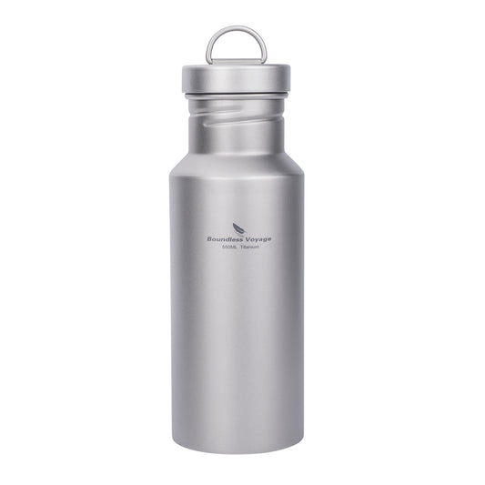 Boundless Voyage Titanium Water Bottle with Lid Reusable Sport Drinking Bottle for Camping Hiking Picnic Climbing Running Tea Coffee Ti3251D-Ti3253D