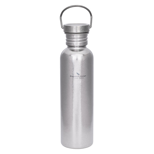 Boundless Voyage Titanium Water Bottle 750ml, Ultralight Leak-Proof Wide Mouth Sport Bottle for Camping, Hiking & Outdoor Ti3259C
