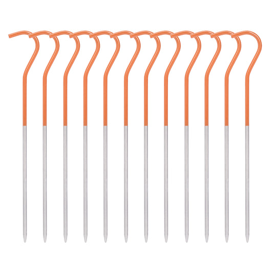 Boundless Voyage 15CM Titanium Alloy Tent Stakes | Ultralight Heavy Duty Ground Pegs, Outdoor Camping Accessories, Available in 8Pcs / 12Pcs Sets Ti4001P
