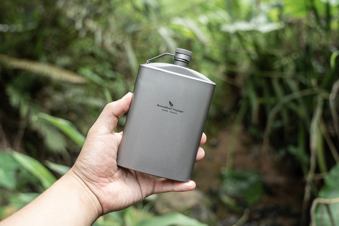 Boundless Voyage Titanium Hip Flasks