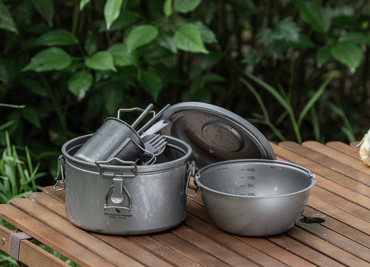 Boundless Voyage titanium cookware does not rust in outdoor environments