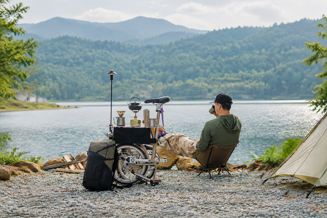 Essential titanium bikepacking gear for camping and cycling