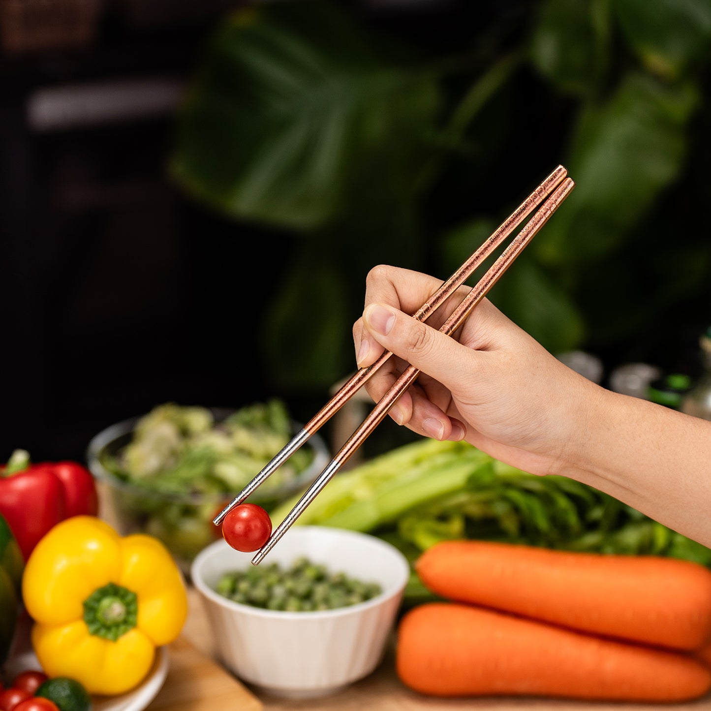 Boundless Voyage 8 Pairs Colorful Pure Titanium Chopsticks | Ultralight Non-Slip Reusable Tableware for Rice, Noodles, Tofu & Meatballs, Camping, Hiking & Daily Home Use Ti1006T