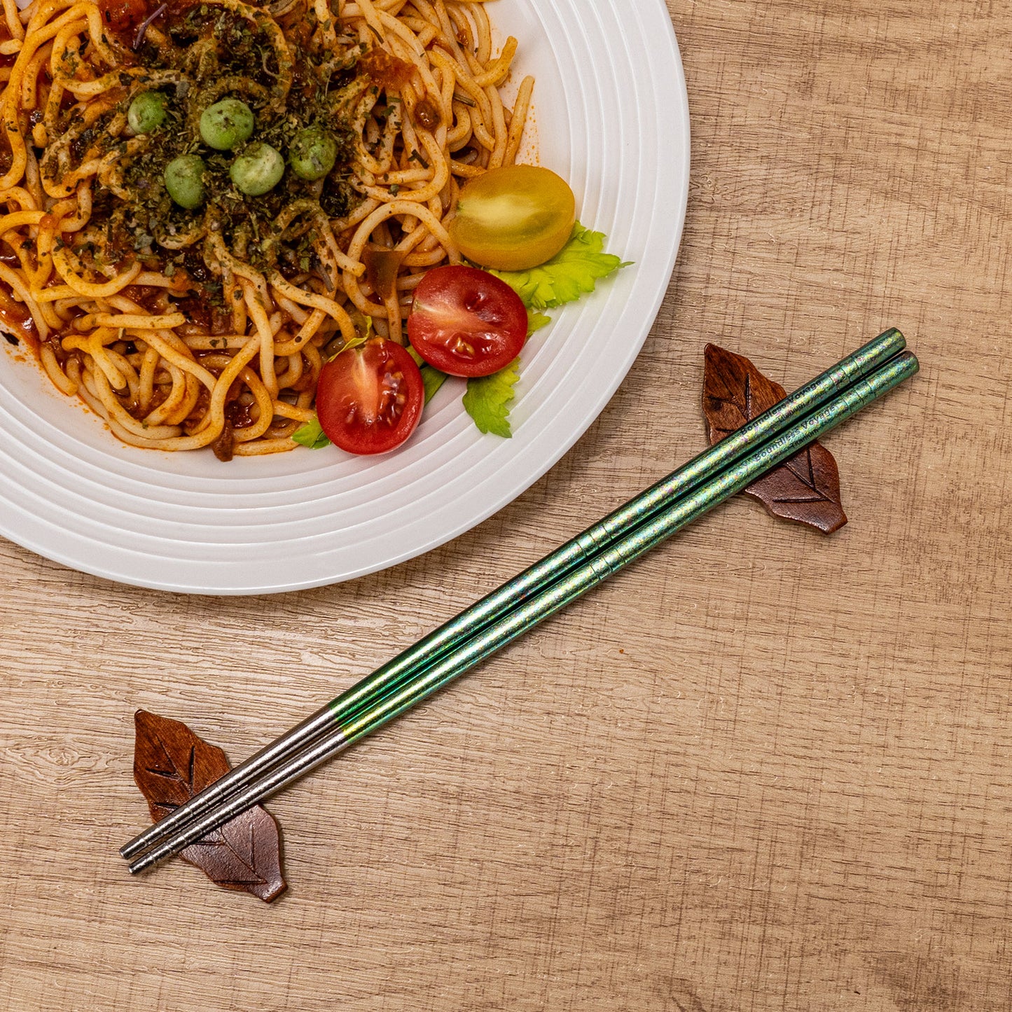 Boundless Voyage 8 Pairs Colorful Pure Titanium Chopsticks | Ultralight Non-Slip Reusable Tableware for Rice, Noodles, Tofu & Meatballs, Camping, Hiking & Daily Home Use Ti1006T