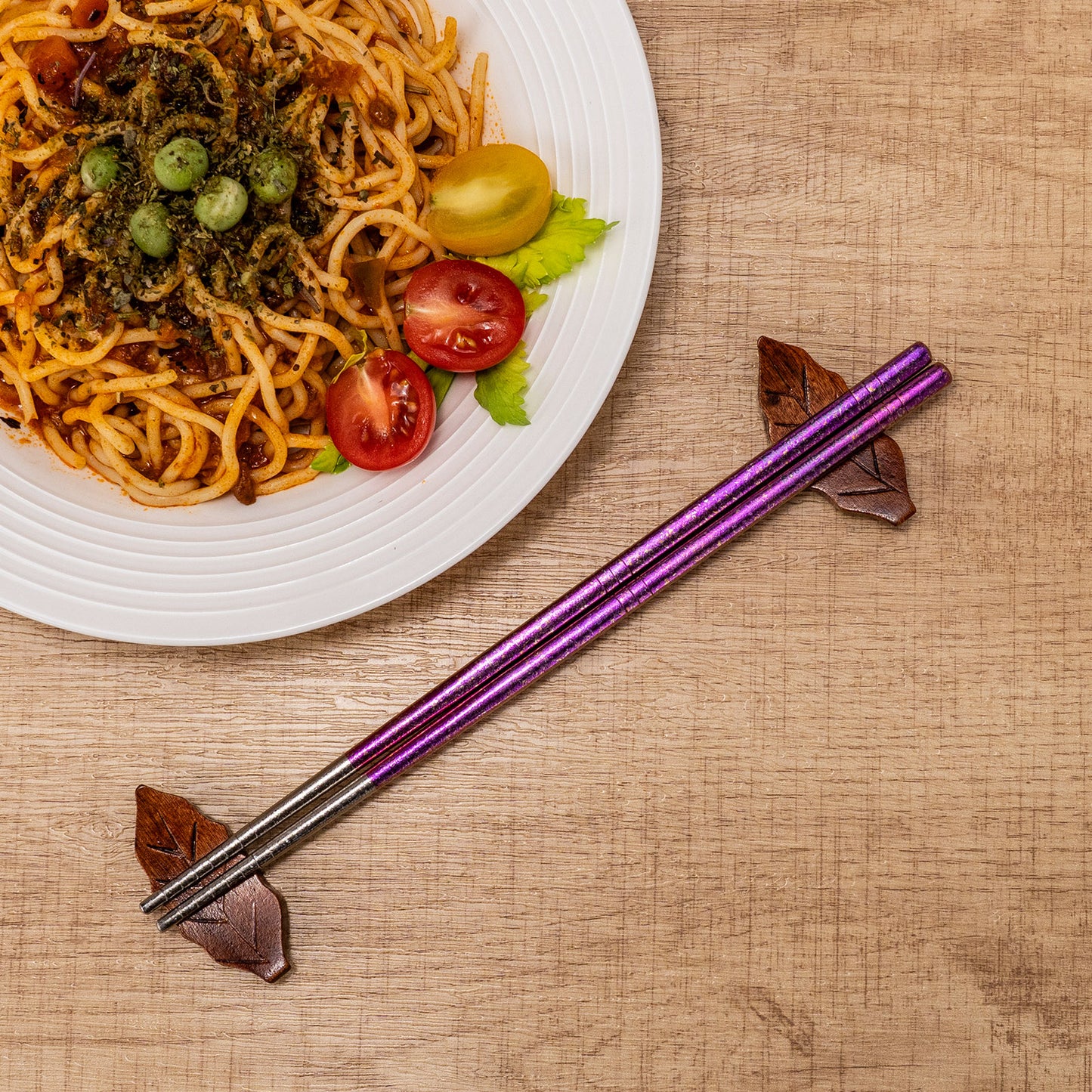 Boundless Voyage 8 Pairs Colorful Pure Titanium Chopsticks | Ultralight Non-Slip Reusable Tableware for Rice, Noodles, Tofu & Meatballs, Camping, Hiking & Daily Home Use Ti1006T