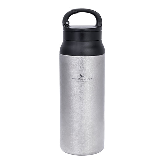 Boundless Voyage Titanium Double-Walled Cup Insulated Bottle 600ml Portable Reusable Travel Coffee Tea Mug for Hot and Cold Beverages Ti3010D