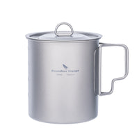 Boundless Voyage750ml Single Wall Titanium Cup with Lid | Ultralight Portable Camping Mug Pot for Tea Coffee EDC Hiking Ti3037D
