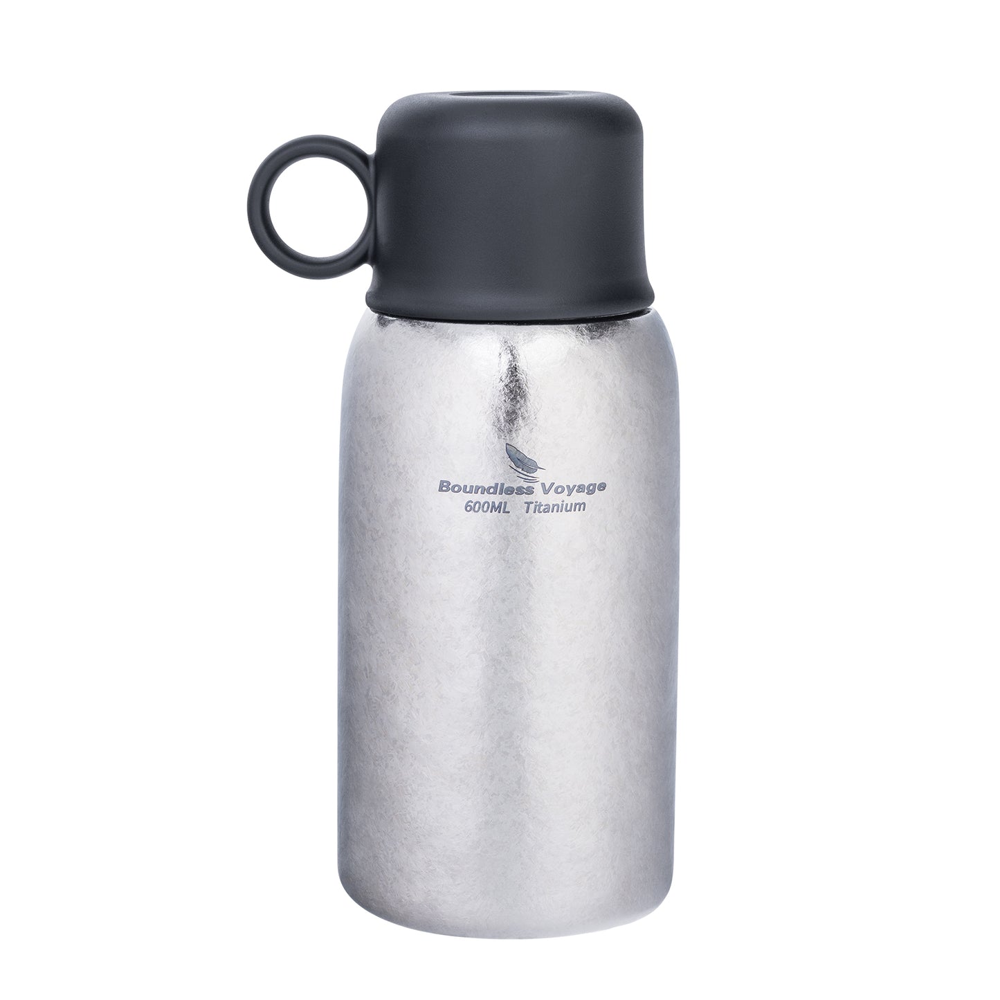 Boundless Voyage 630ml Double-Wall Vacuum Titanium Water Bottle, Leakproof Lightweight Coffee Sport Bottle for Travel, Outdoor & Office Ti3254D