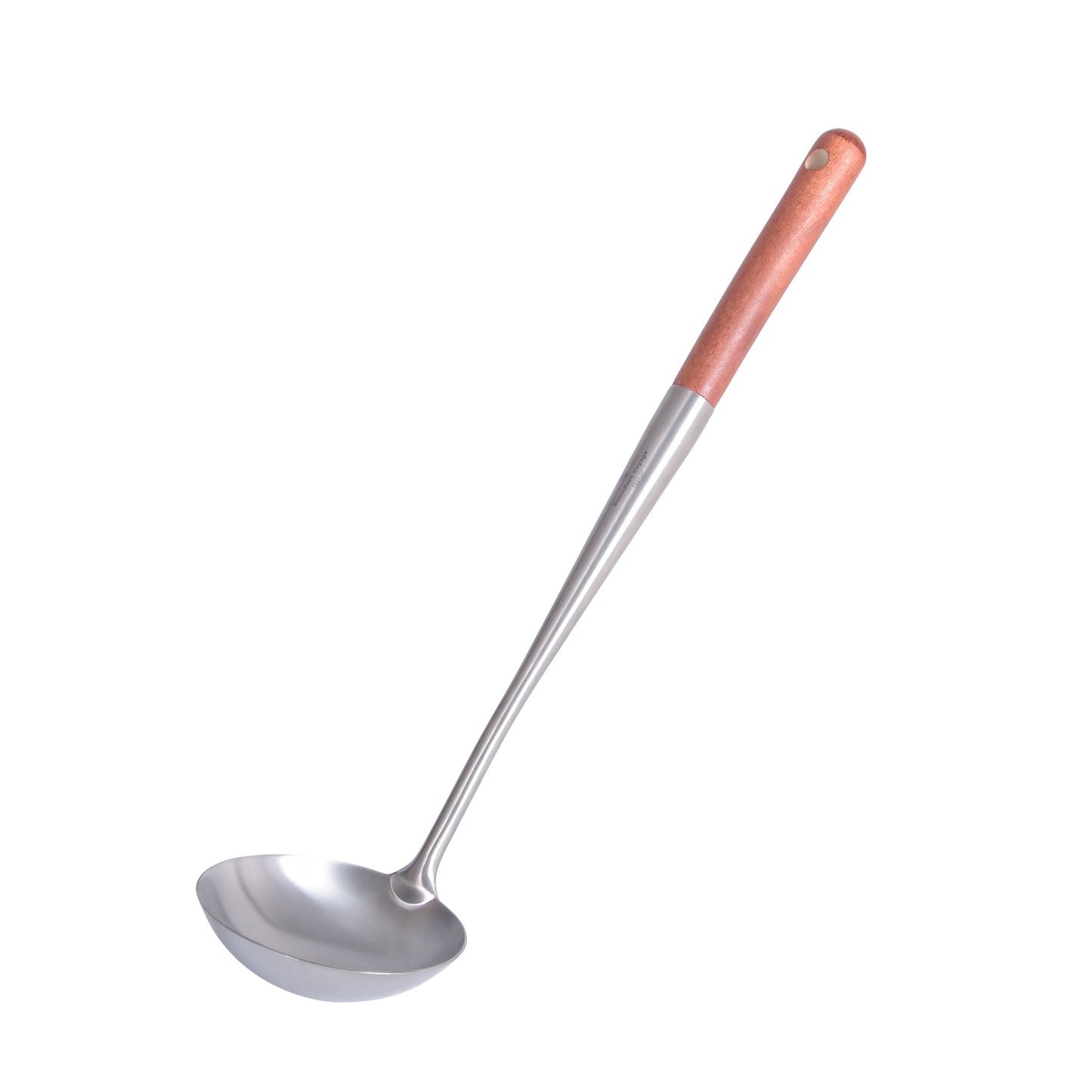 Boundless Voyage Pure Titanium Soup Ladle, Rust-Proof Durable Serving Spoon with Wooden Handle, Kitchen Utensil for Cooking Gravy & Sauces Home Outdoor Use Ti5004P
