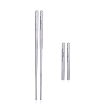 compare product Boundless Voyage Foldable Telescopic Titanium Chopsticks Outdoor Camping Travel Picnic Folding Tableware Cutlery Titanium Camping Utensils Ti1004T