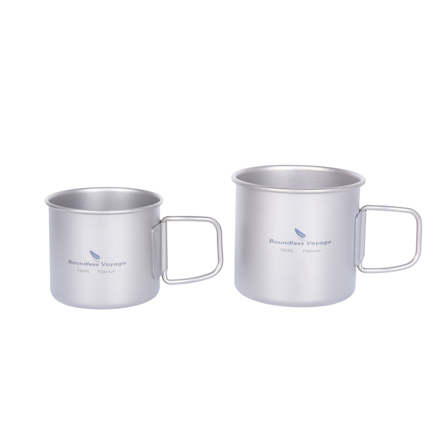 Boundless Voyage Ultralight Titanium Cup 120ml / 180ml, Lid-Free Portable Tea Wine Beer Coffee Mug for Outdoor Camping Travel Ti3053D