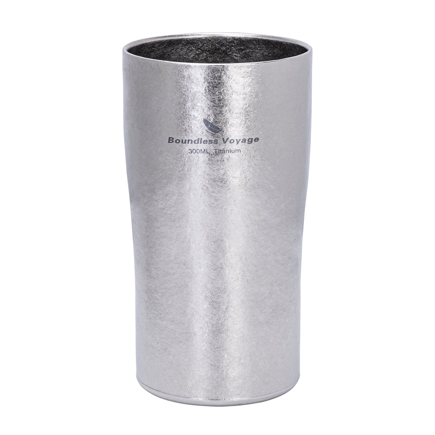 Boundless Voyage Titanium Double-Walled Beer Cup Ultralight Coffee Tea Juicy Cups for Home Outdoor Camping Picnic 300ml Crystallized Finish Ti3246D