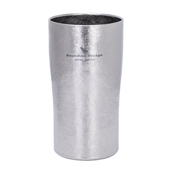 compare product Boundless Voyage Titanium Double-Walled Beer Cup Ultralight Coffee Tea Juicy Cups for Home Outdoor Camping Picnic 300ml Crystallized Finish Ti3246D