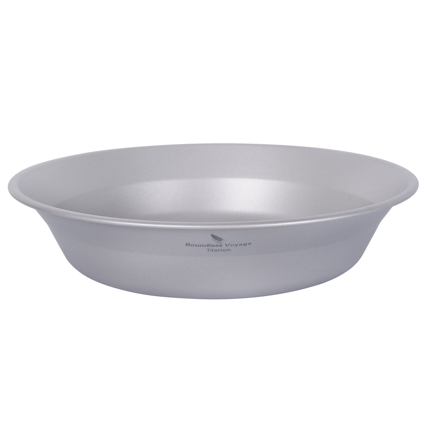 Boundless Voyage Ultralight Titanium Camping Dish Plate with Carry Bag, Portable Durable Outdoor Tableware for Camping, Hiking, Backpacking & Picnic Ti1112T