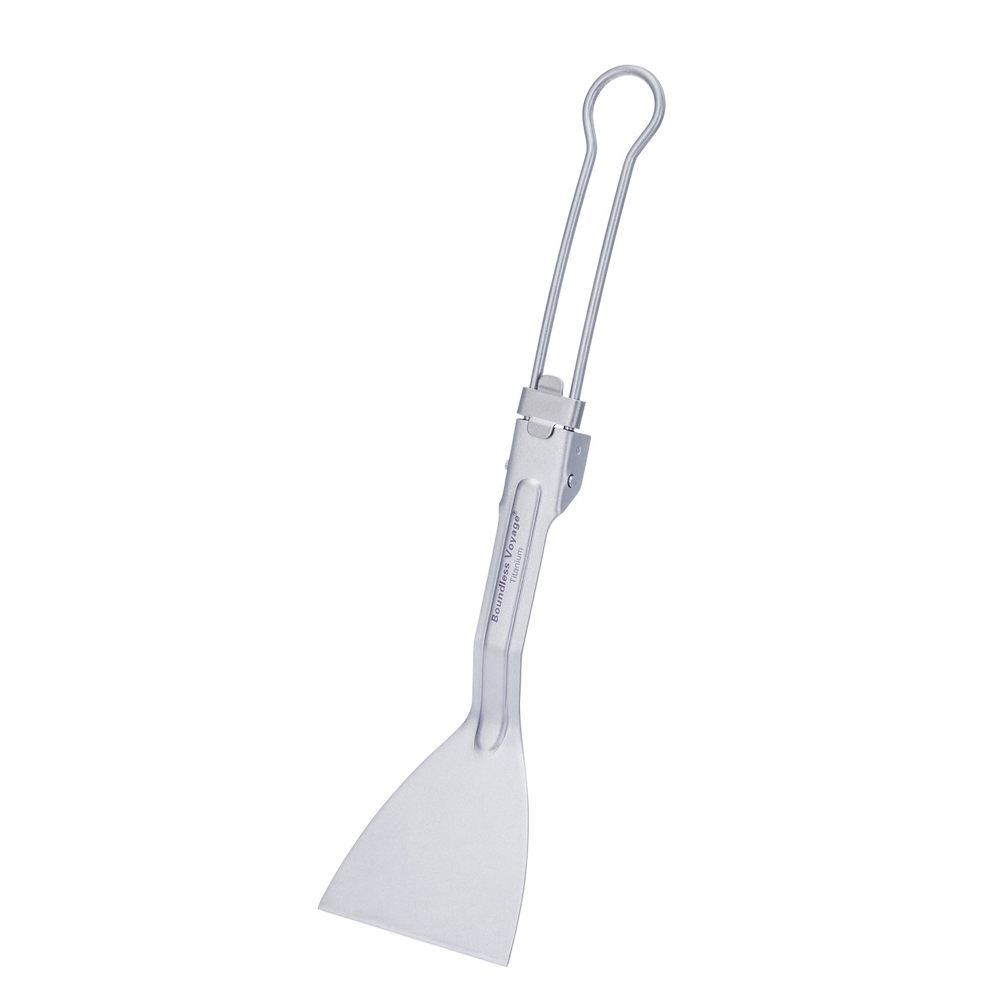 Boundless Voyage Titanium-Klappspatel Bratenschaufel mit Klappgriff Speisewender für Camp-Küche Outdoor-Kochen Ti1076T