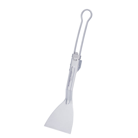 Boundless Voyage Titanium-Klappspatel Bratenschaufel mit Klappgriff Speisewender für Camp-Küche Outdoor-Kochen Ti1076T