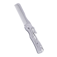 Boundless Voyage Titanium Hair Styling & Beard & Mustache Folding Pocket Comb, Portable EDC Accessories for Men and Women Ti9011O