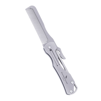 compare product Boundless Voyage Titanium Hair Styling & Beard & Mustache Folding Pocket Comb, Portable EDC Accessories for Men and Women Ti9011O