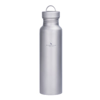 Boundless Voyage Titanium Sport Bottle 800ml with Leakproof Lid & Hook Camping Cycling Drinking Wide Mouth Single Layer Bottle Outdoor Travel Water Flask Pot Ultra-light 172g Ti3003D