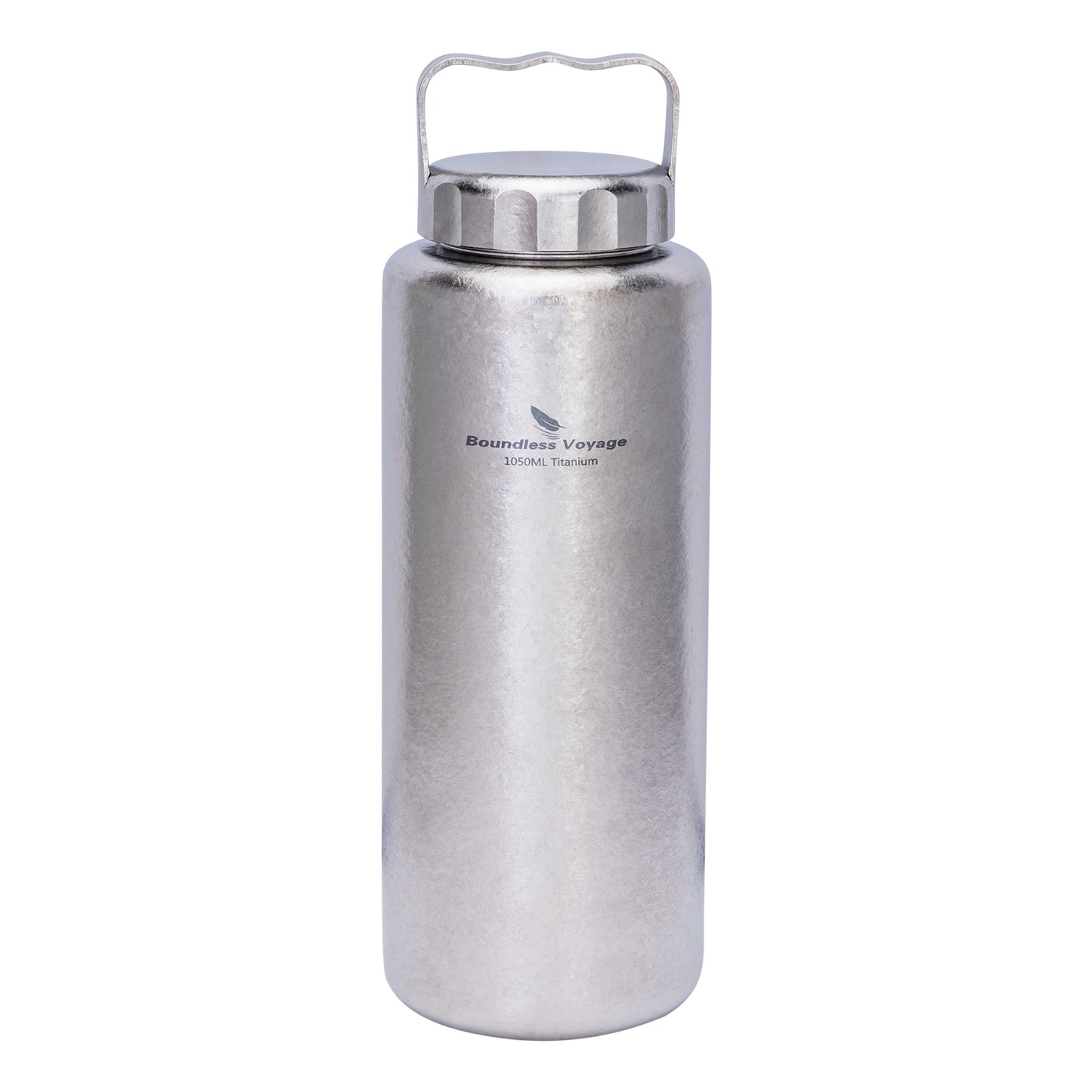 Boundless Voyage Titanium Water Bottle 1050ml/35.5 oz with Handle Outdoor Leak-Proof Wide Mouth Sport Drinking Bottle Camping Tea Coffee Canteen Kettle for Hiking Climbing Running Ti3006D