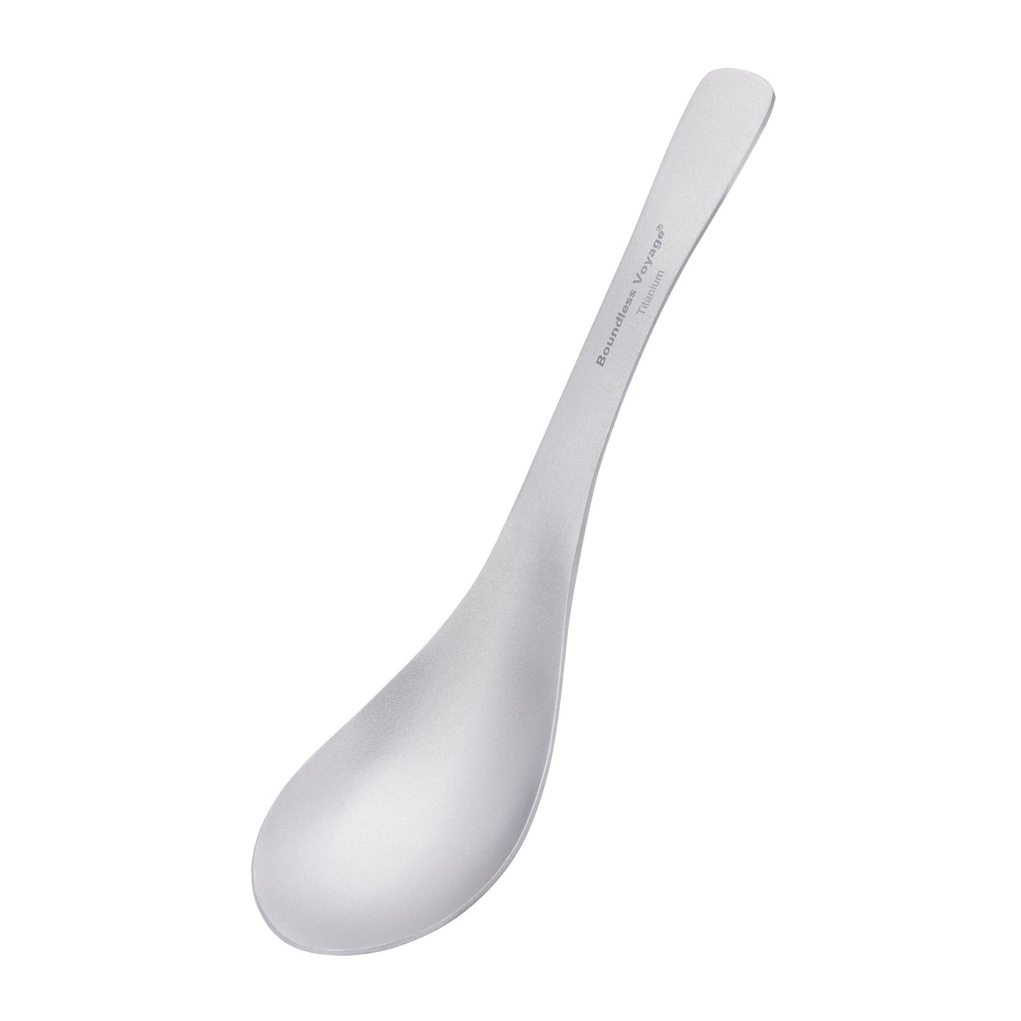 Boundless Voyage Titanium Soup Spoon 155mm One-Piece Ultralight Camping Cutlery for Outdoor Home Ti1067T