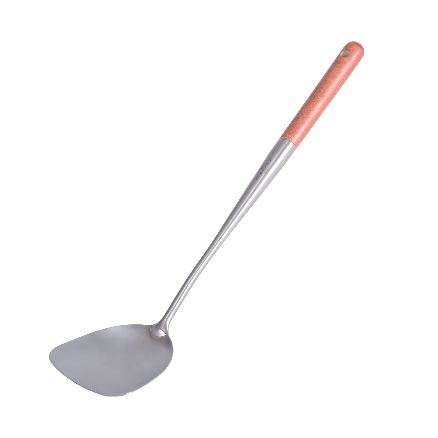 Boundless Voyage Pure Titanium Wok Spatula, Lightweight Cooking Turner with Wooden Handle, Durable Kitchen Utensil for Home & Outdoor Cooking Ti5003P