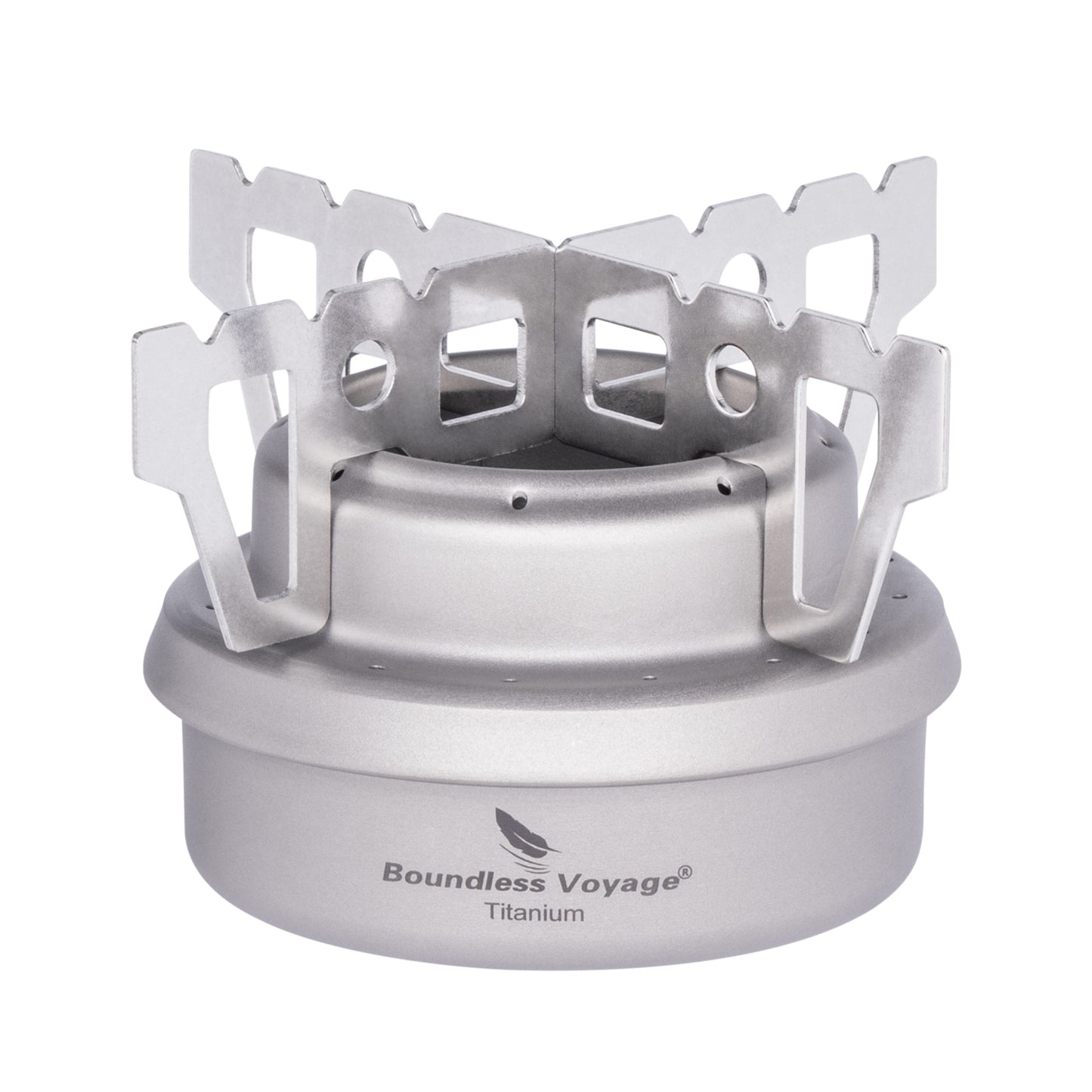 Boundless Voyage Mini Titanium Alcohol Spirit Stove | Ultralight Portable Camping Alcohol Burner, Outdoor Cooker for Backpacking Picnic Travel Ti2001C