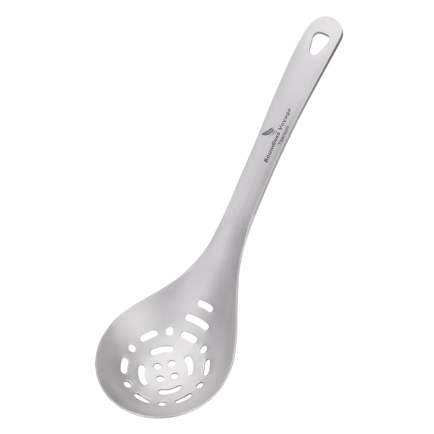 Boundless Voyage Pure Titanium Skimmer Colander with Long Handle | Ultralight Portable Kitchen & Camping Filter Spoon for Fried Food Ti1038A&nbsp;