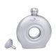 Boundless Voyage 180ml Titanium Hip Flask with Funnel Set Round Wine Bottle Special-shaped Small Pocket Flask Liquor Ti3067D