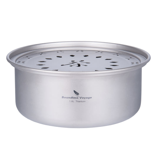 Boundless Voyage Titanium Portable Kung Fu Tea Tray, Portable Tea Saucer Compact Tea Board for Travel Camping Car Trip Ti3213D