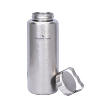 Boundless Voyage Titanium Water Bottle 1050ml/35.5 oz with Handle Outdoor Leak-Proof Wide Mouth Sport Drinking Bottle Camping Tea Coffee Canteen Kettle for Hiking Climbing Running Ti3006D
