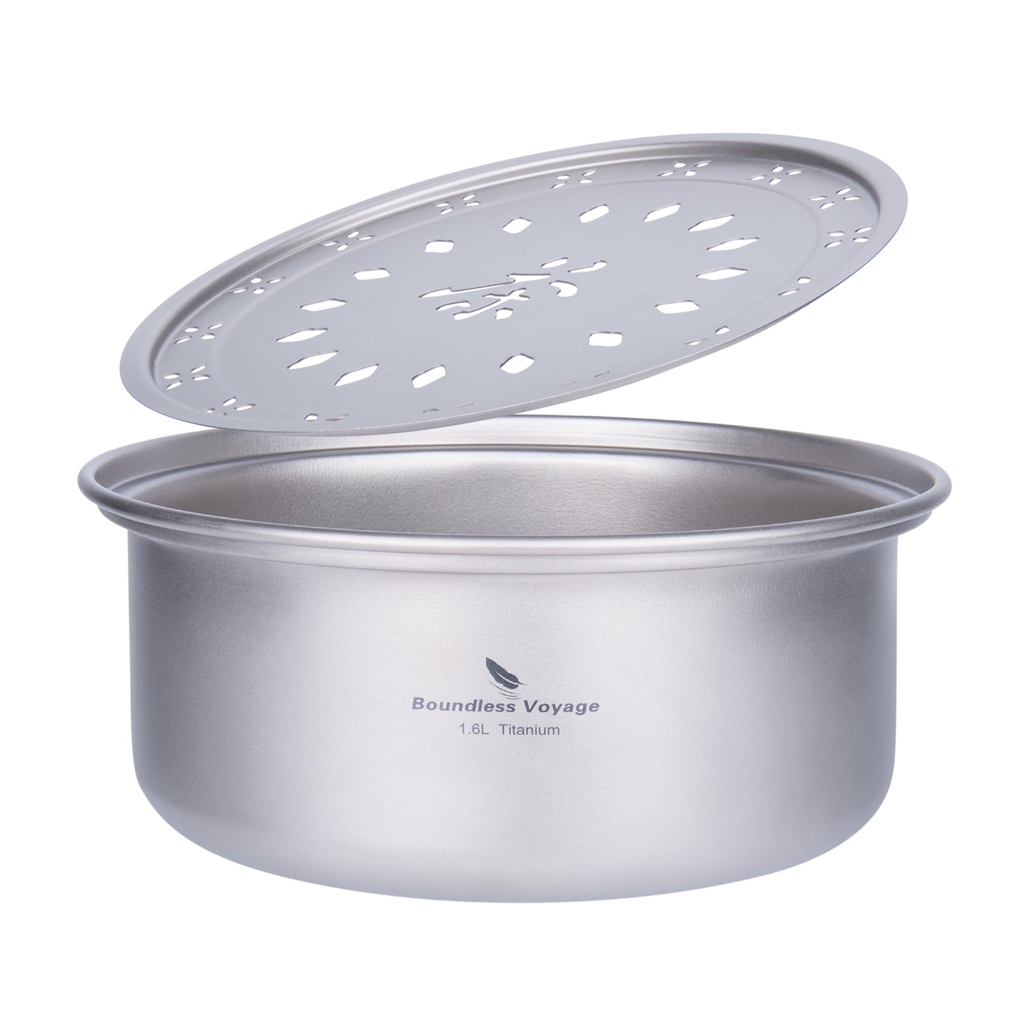 Boundless Voyage Titanium Portable Kung Fu Tea Tray, Portable Tea Saucer Compact Tea Board for Travel Camping Car Trip Ti3213D