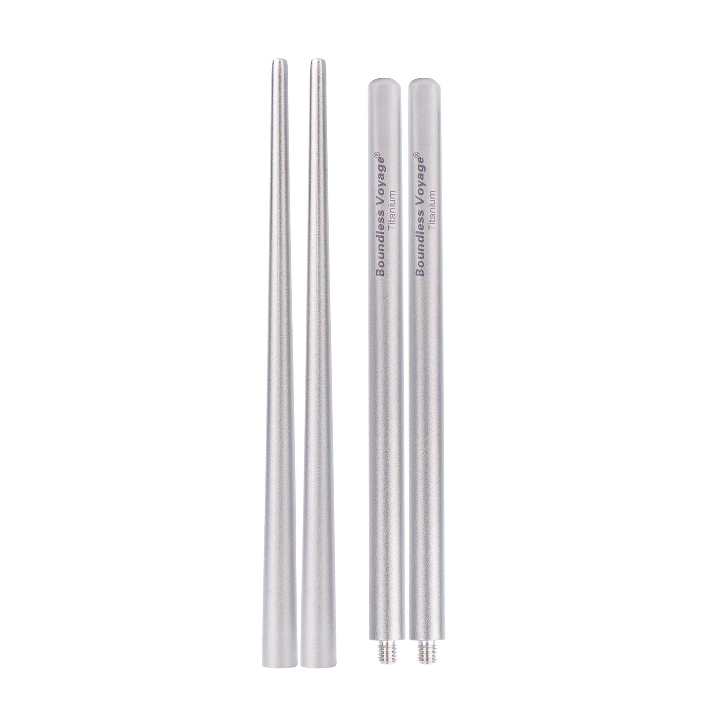 Boundless Voyage Pure Titanium Telescopic Foldable Chopsticks | Ultralight Portable Reusable Cutlery for Camping Hiking Travel Picnic Ti1007T