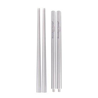 compare product Boundless Voyage Pure Titanium Telescopic Foldable Chopsticks | Ultralight Portable Reusable Cutlery for Camping Hiking Travel Picnic Ti1007T