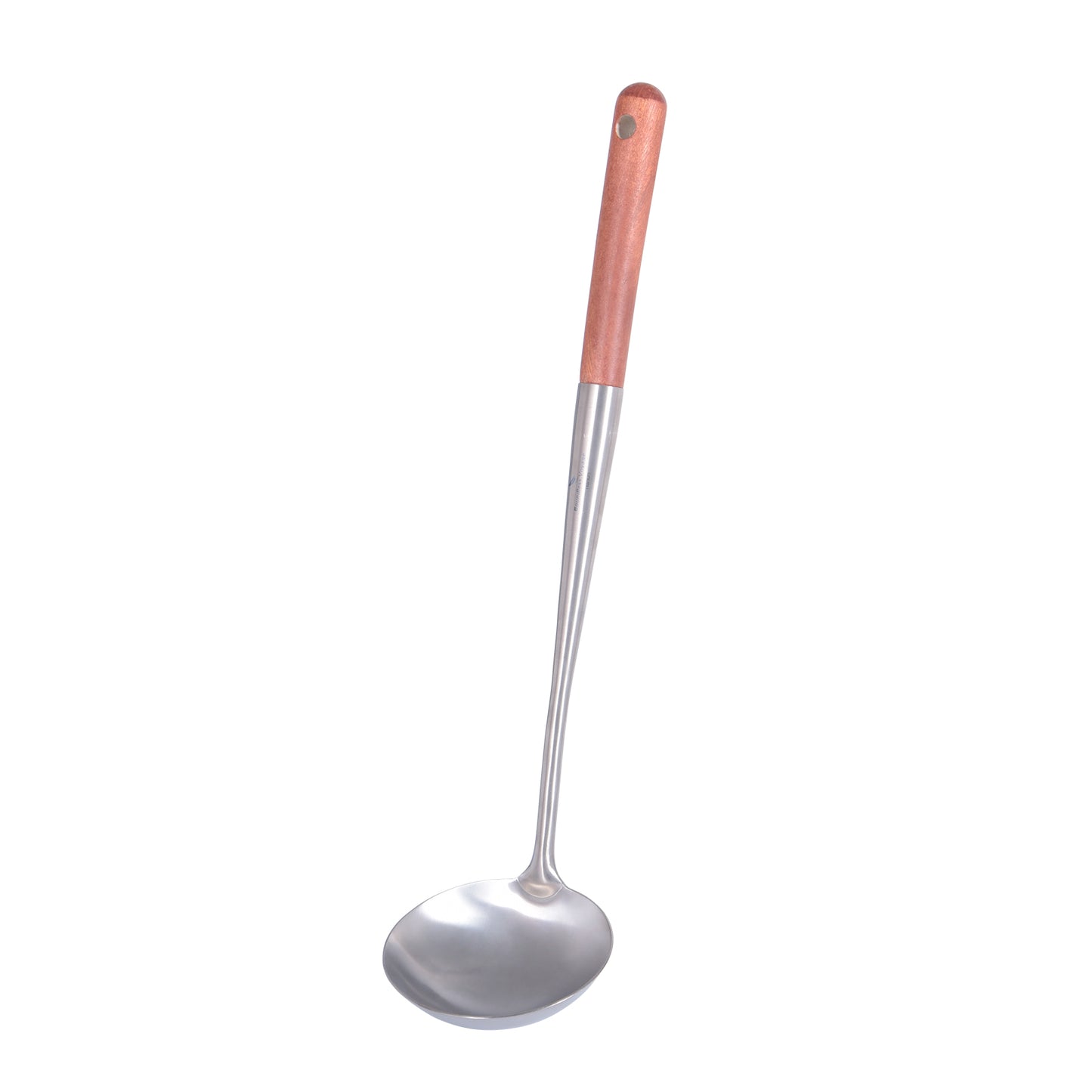 Boundless Voyage Pure Titanium Soup Ladle, Rust-Proof Durable Serving Spoon with Wooden Handle, Kitchen Utensil for Cooking Gravy & Sauces Home Outdoor Use Ti5004P