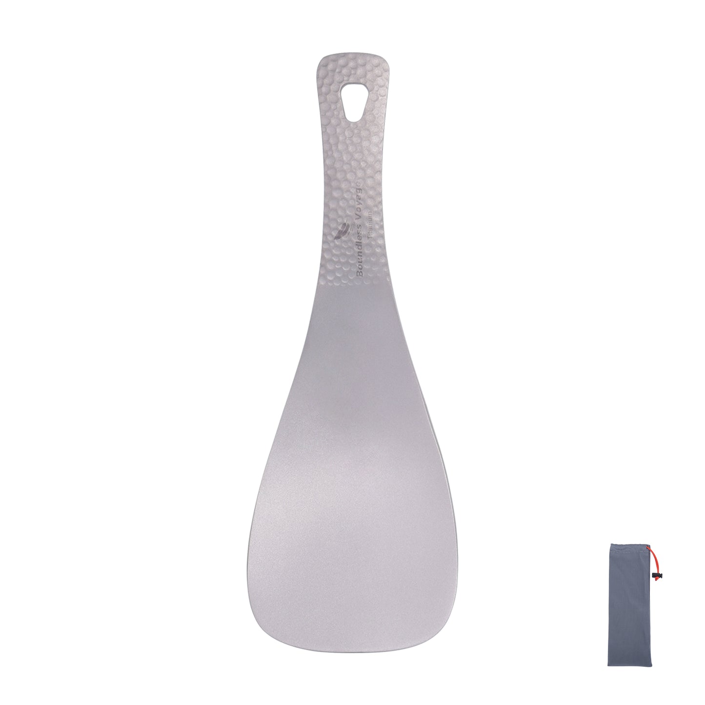 Boundless Voyage Titanium Rice Ladle Outdoor Camping Household Rice Meal Shovel Scoop Spoon Thickened Ti1079T