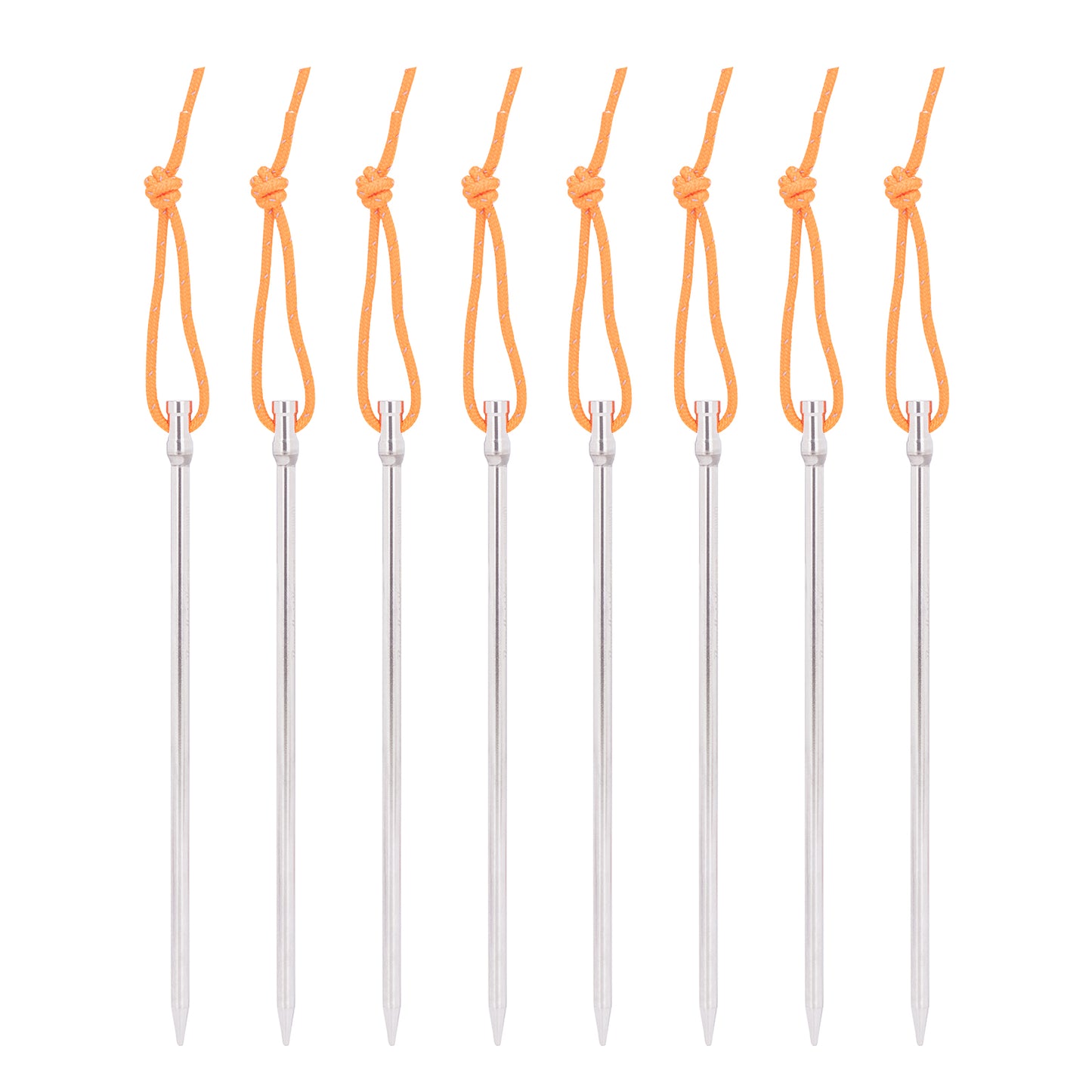 Boundless Voyage 16.5cm Titanium Alloy Tent Stakes | Ultralight Heavy Duty Ground Pegs, Portable Outdoor Camping Accessories, 4Pcs/8Pcs/12Pcs Optional Packs Ti4005P