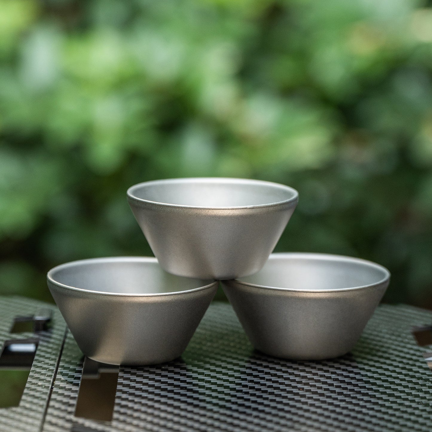 Boundless Voyage 30ml Titanium Double-Wall Tea Cup, Stackable Mini Cup for Tea Sake Camping Ti3083D