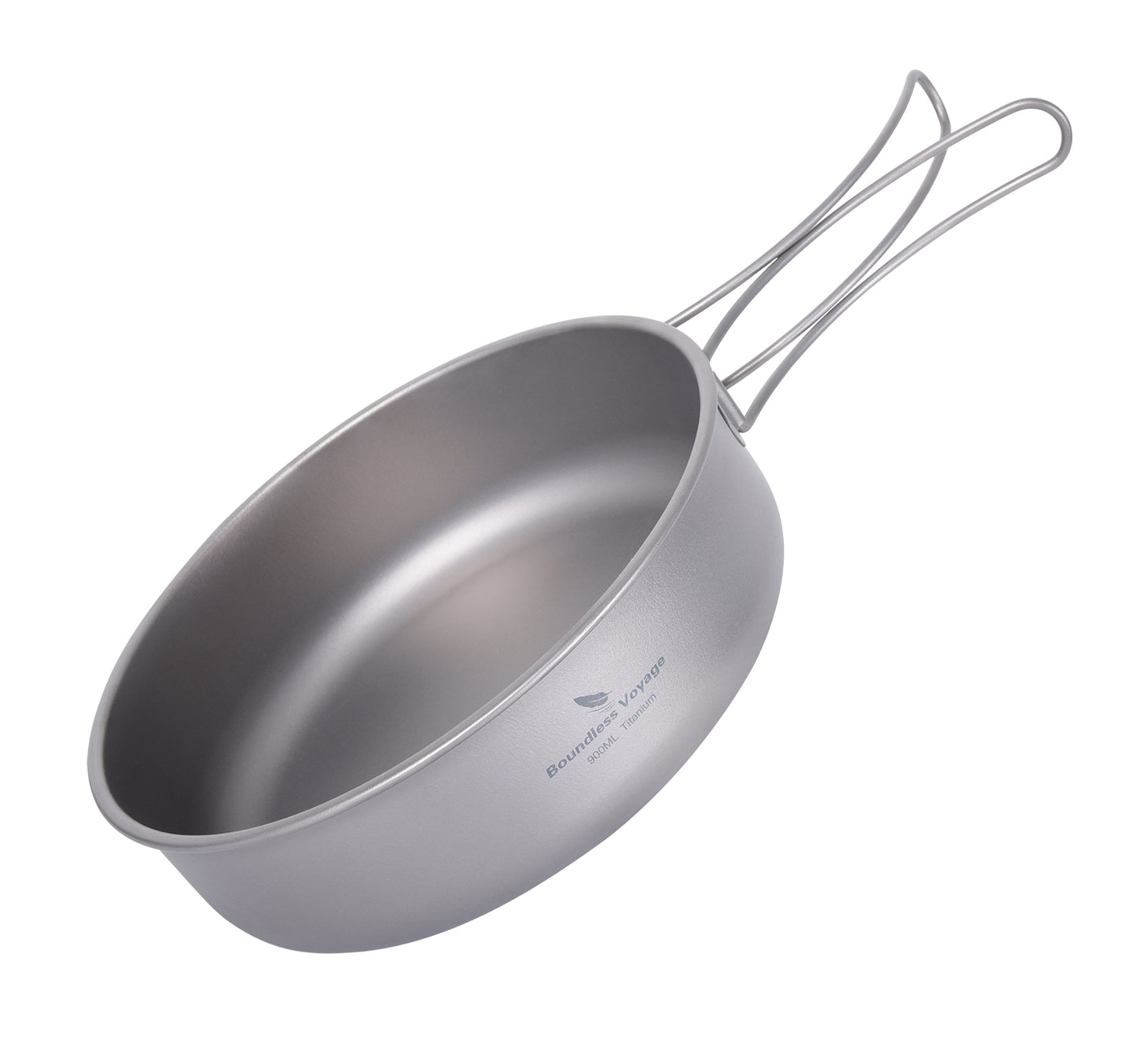 Boundless Voyage Multifunctional Titanium Cookware Set, 1900ml Soup Stockpot + 900ml Frying Pan with Lid & Tea Tray, Portable Outdoor Camping Mess Kit Ti2057C