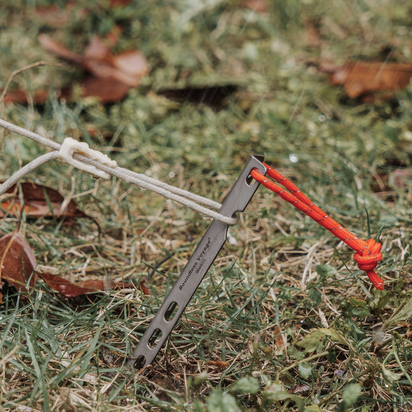 Boundless Voyage 16.5cm  V-Shape Pure Titanium Tent Stakes | Ultralight Heavy Duty Ground Pegs, Outdoor Camping Accessories, 6Pcs / 8Pcs / 12Pcs Optional Sets Ti4008P