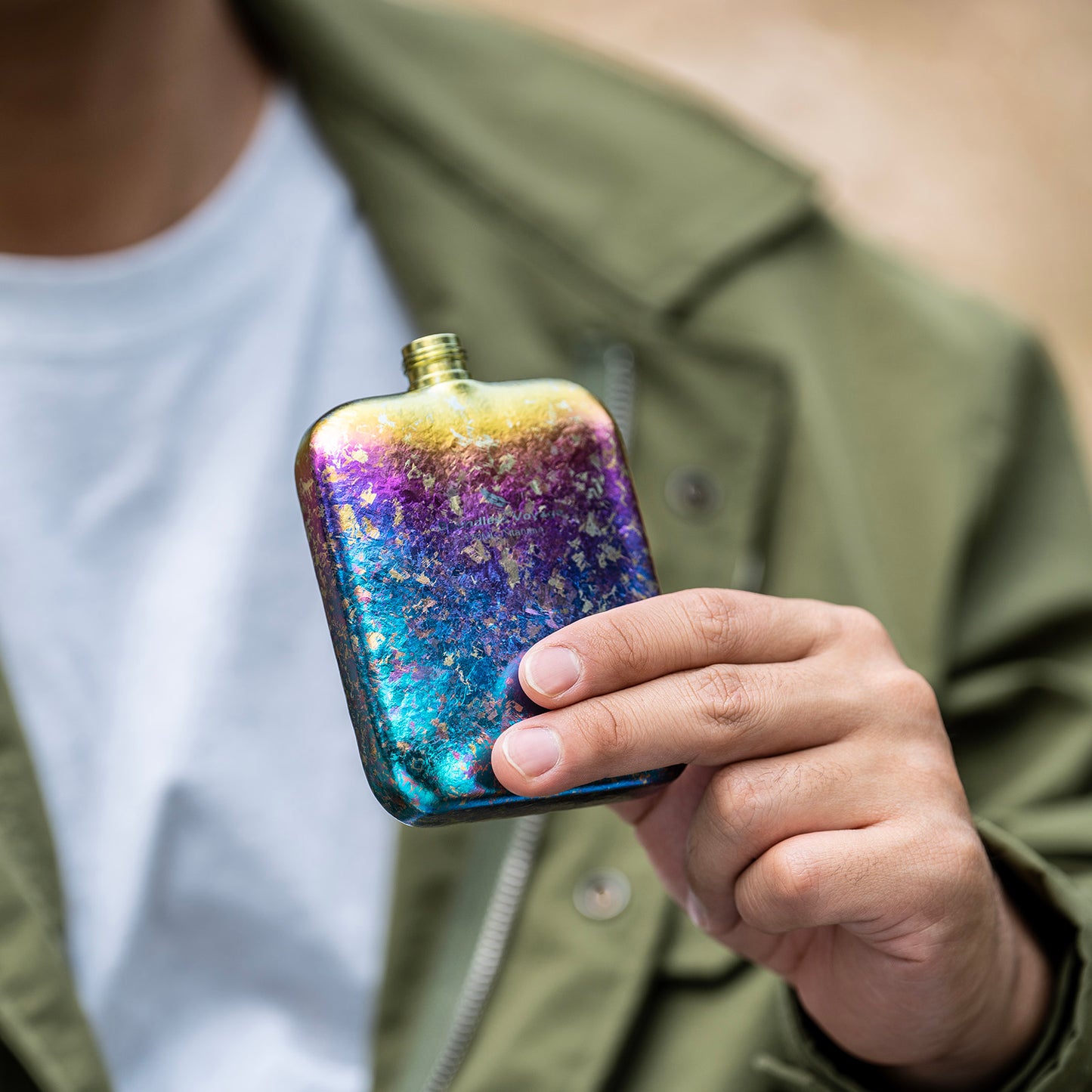Boundless Voyage Titanium Hip Flask 170ml Small Liquor Flask Bottle for Whiskey Vodka Wine Portable Travel Outdoor Ultralight Pocket Drinkware for Men & Women Ti3263D