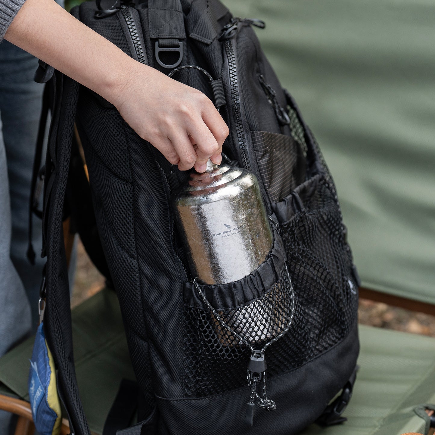 Boundless Voyage Pure Titanium Wine Flask 500ml/1000ml Whiskey Bottle Leakproof Portable Liquor Spirit Flask for Outdoor & Travel, Camping, Hiking for Men, Coating Free, Narrow-Mouth Ti3268D-Ti3269D