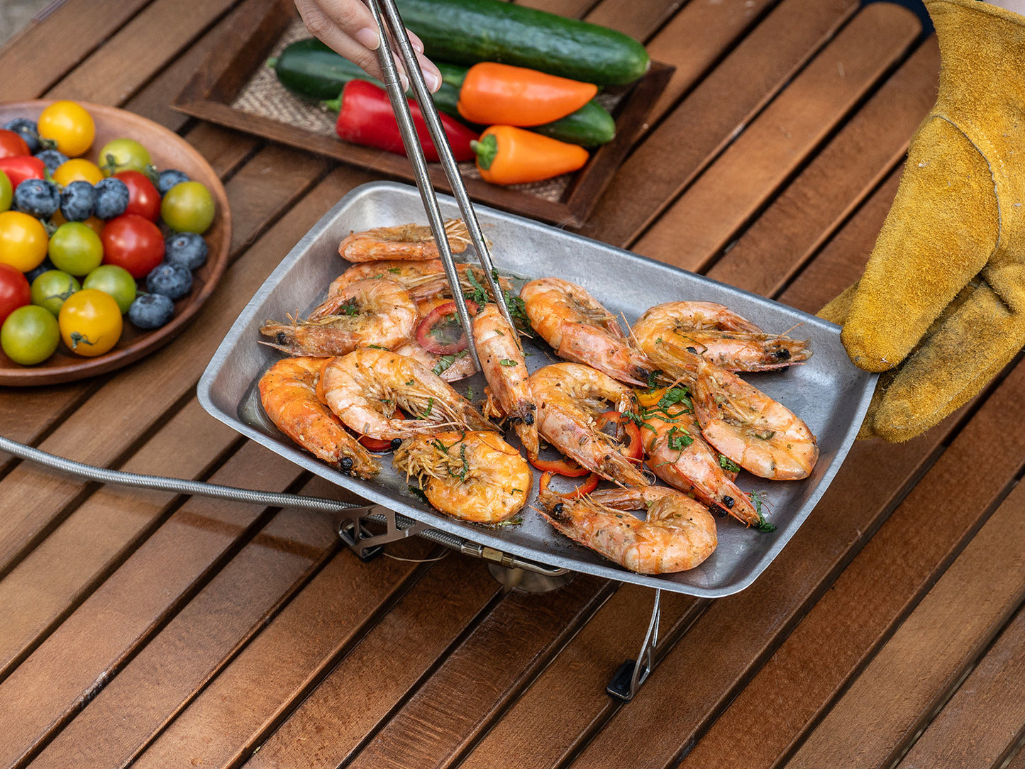 Boundless Voyage Pure Titanium Square Plate | Lightweight Heat-Resistant Portable Camping Tray, Dishwasher Safe Tableware for Home, Picnic & BBQ Ti1149T