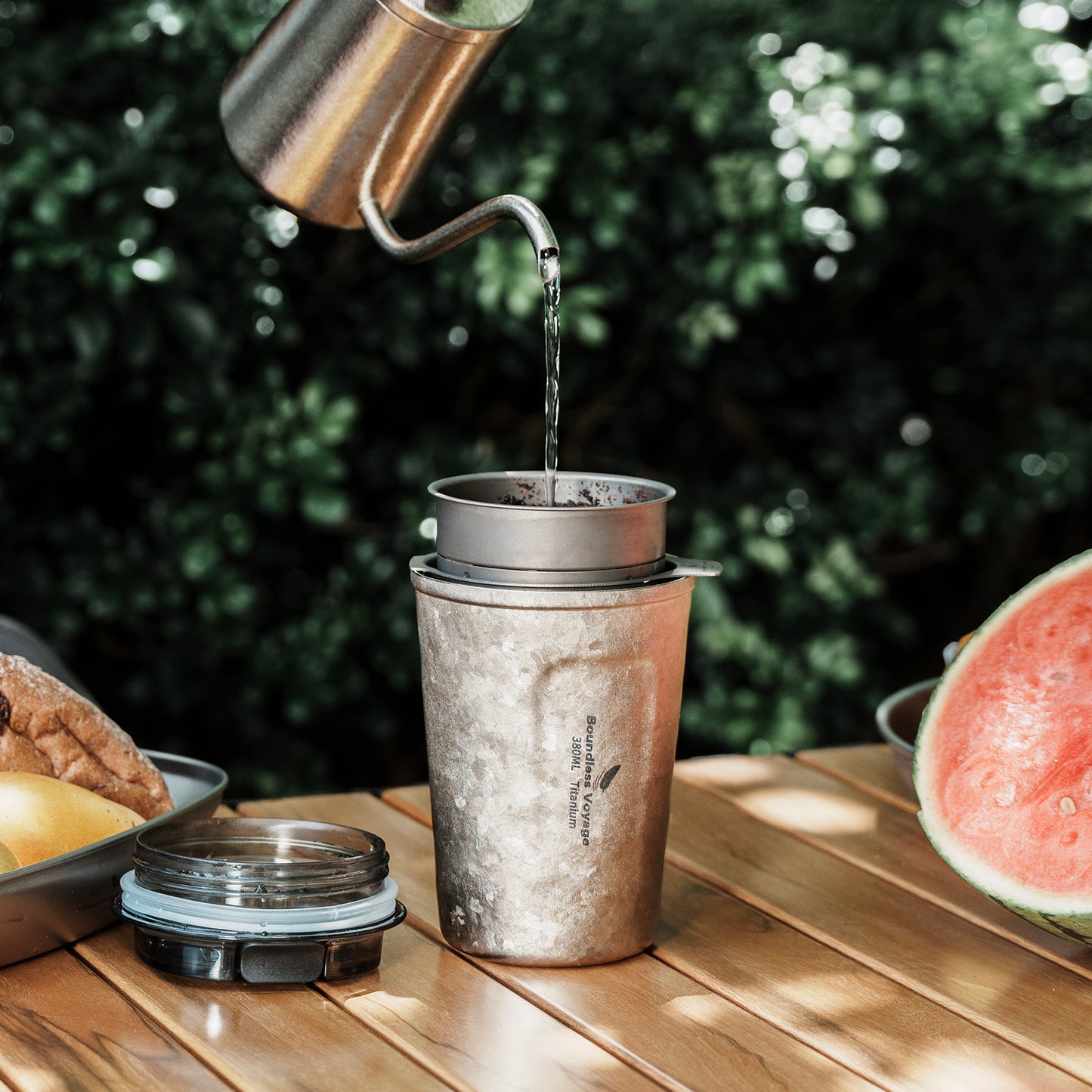Boundless Voyage Titanium Insulated Drinking Cup Double Wall Vacuum Travel Coffee Tea Water Mug Ti3235D