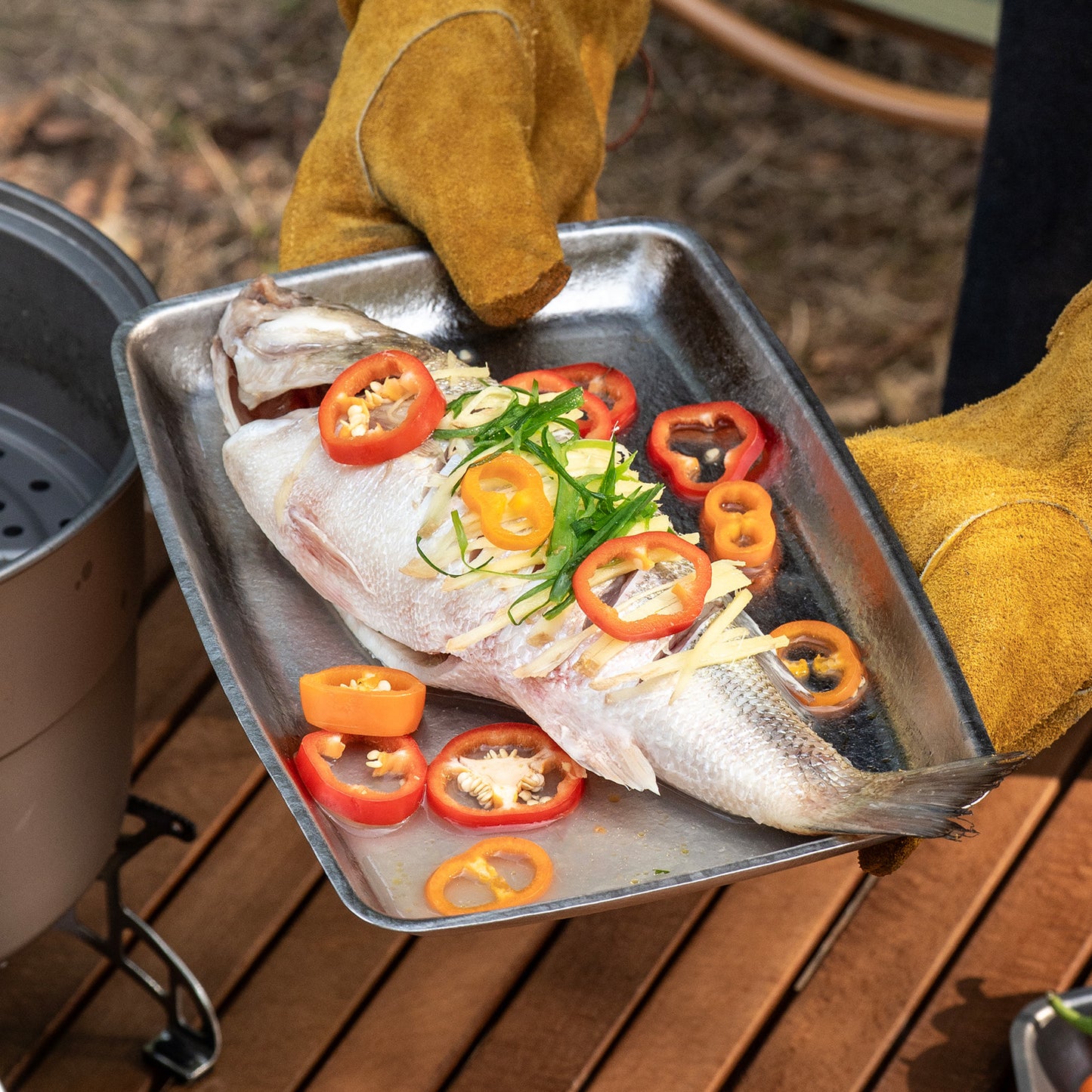 Boundless Voyage Pure Titanium Square Plate | Lightweight Heat-Resistant Portable Camping Tray, Dishwasher Safe Tableware for Home, Picnic & BBQ Ti1149T